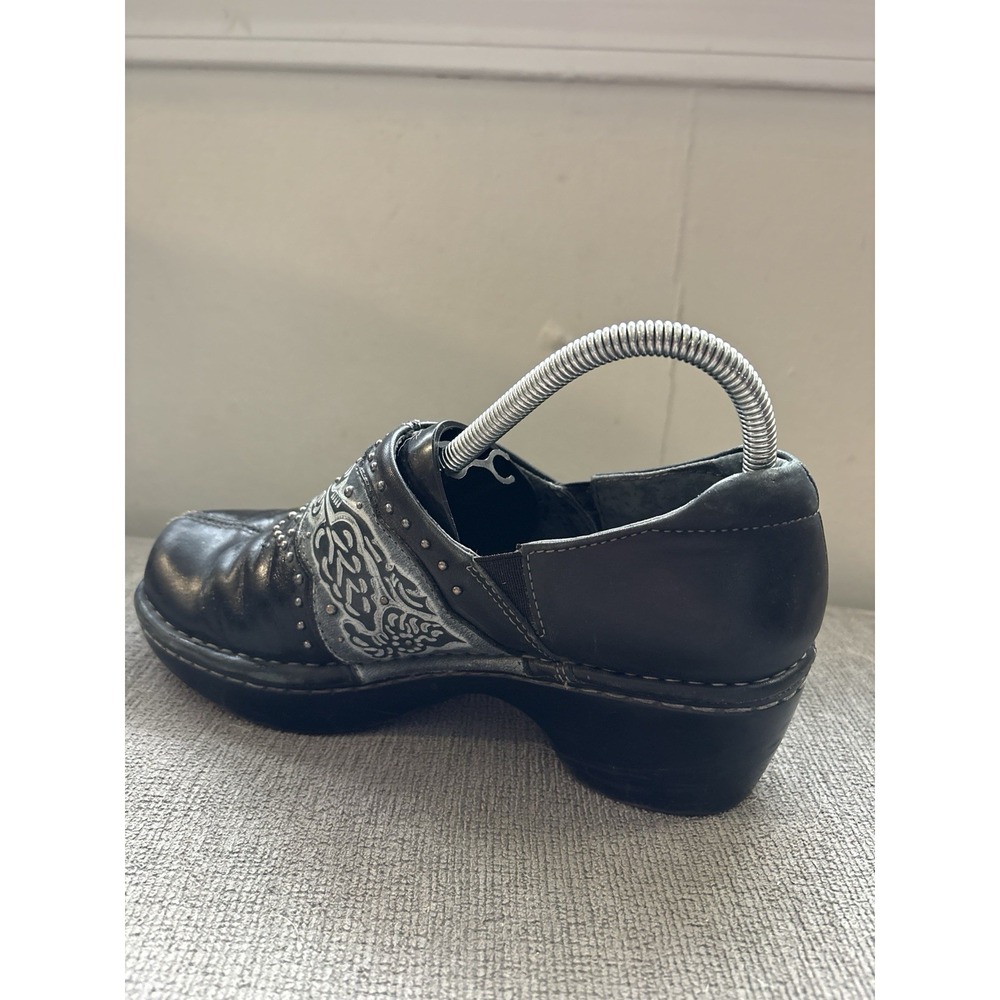 Ariat Fatbaby Shoes Womens Size 7.5 Black Leather Clogs Studded 10006777 - Picture 6 of 8
